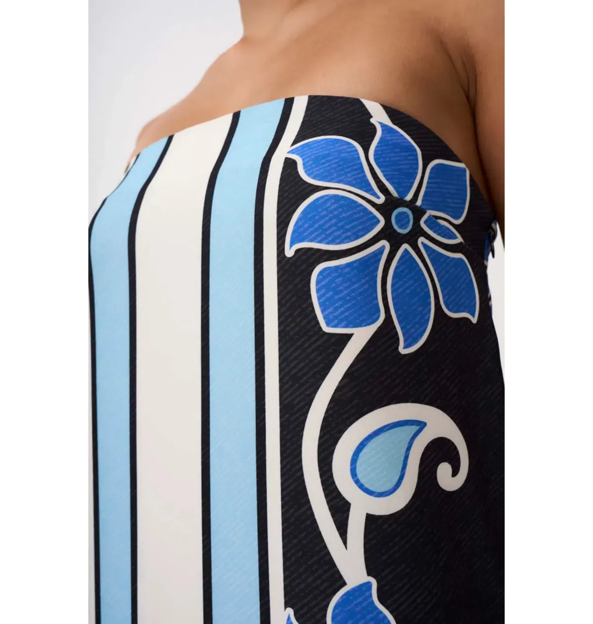 By Johnny Azure Granada Dress in Aqua Navy Ivory Size 8 - Image 4