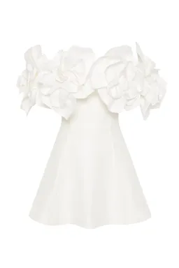 Aje Etta Mini Dress Ivory Size AU 10 for rent on The Volte - image 5