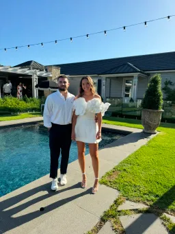 Aje Etta Mini Dress Ivory Size AU 10 for rent on The Volte - image 4