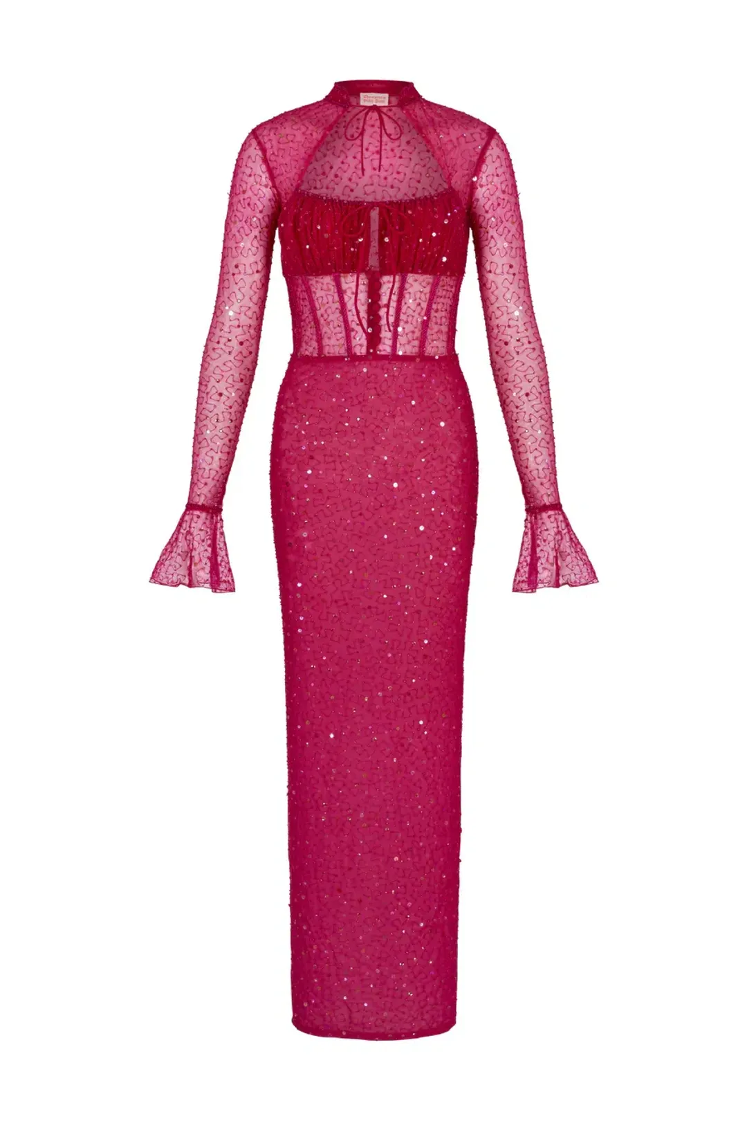 Dyspnea Vampress Midi Dress Pink Size 10 for rent on The Volte - main image
