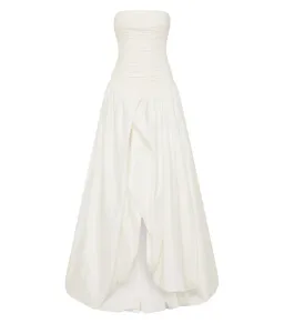 Aje Violette Bubble Hem Maxi Dress in Ivory Size AU 6 for rent on The Volte - image 4