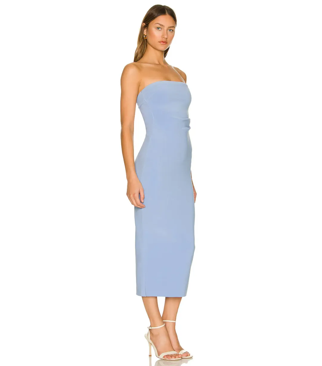 Bec & Bridge Noa Midi Dress Sky Blue Size AU 10 for rent on The Volte - main image