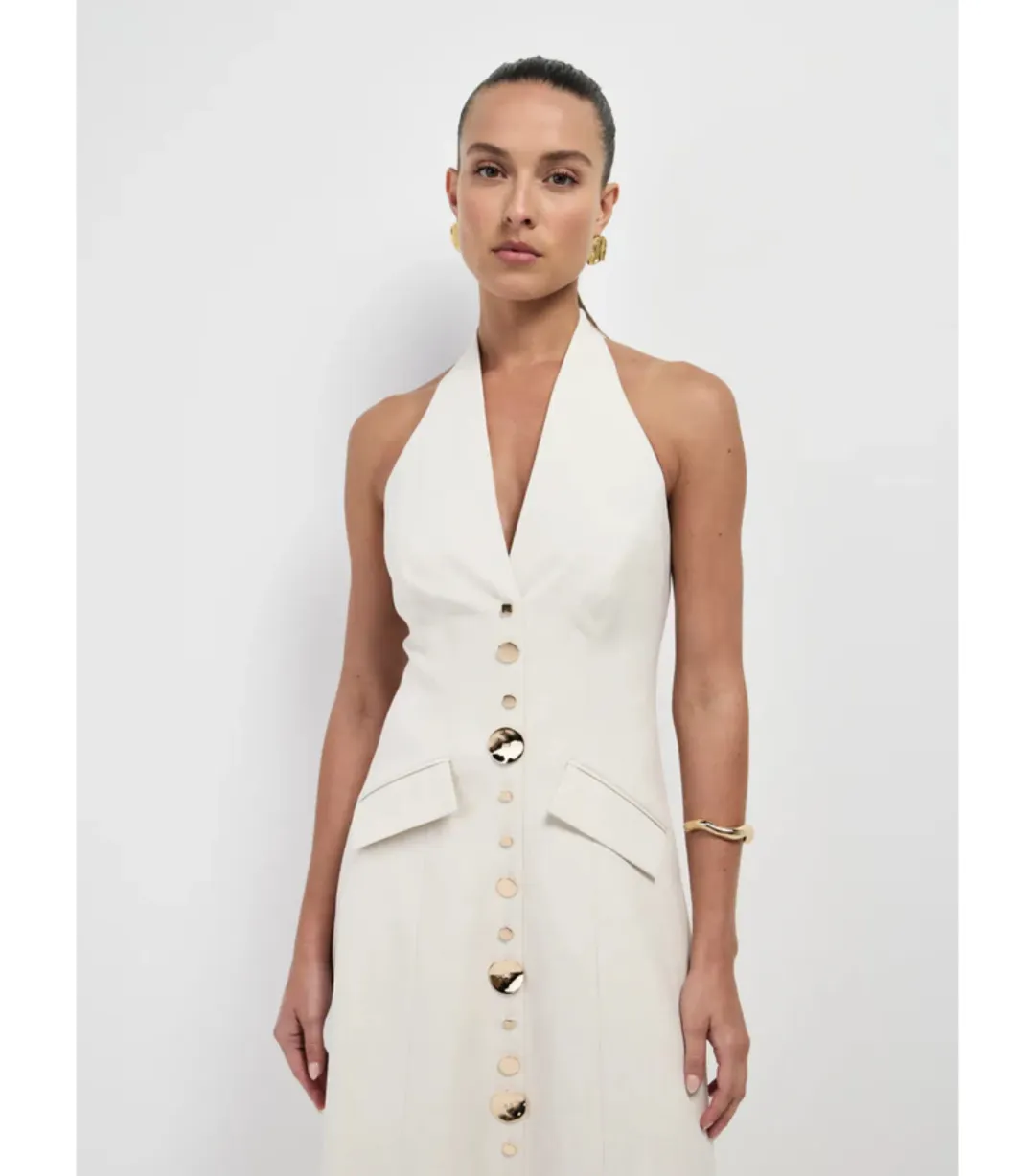 Sheike Shai Maxi Dress Cream Size AU 8 for rent on The Volte - main image