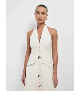 Sheike Shai Maxi Dress Cream Size AU 8 for rent on The Volte - image 2