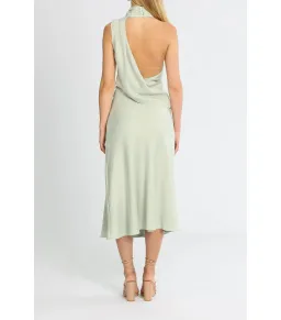 MISHA Robbia Dress Dusty Jade Size 6 for rent on The Volte - image 2