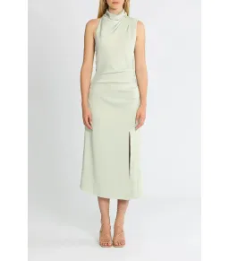 MISHA Robbia Dress Dusty Jade Size 6 for rent on The Volte - image 1