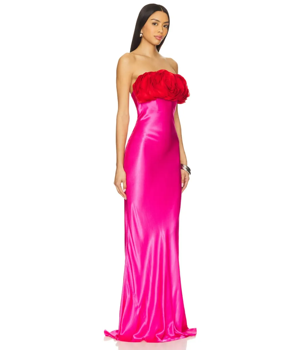 Rachel Gilbert Fiorella Gown Pink Size AU 8 for rent on The Volte - main image