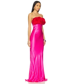 Rachel Gilbert Fiorella Gown Pink Size AU 10 for rent on The Volte - image 2