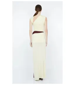 Bec & Bridge Greta Twist Maxi Dress in Butter Size AU 6 for rent on The Volte - image 4