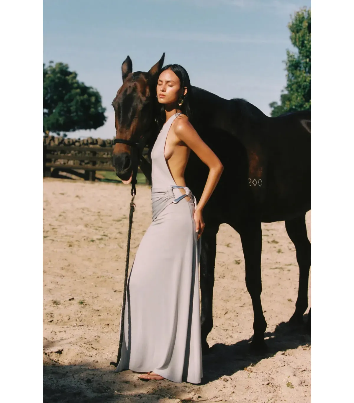 Ance Gria Gaia Gown in Silver Blue Size XS / AU 6 - Image 5