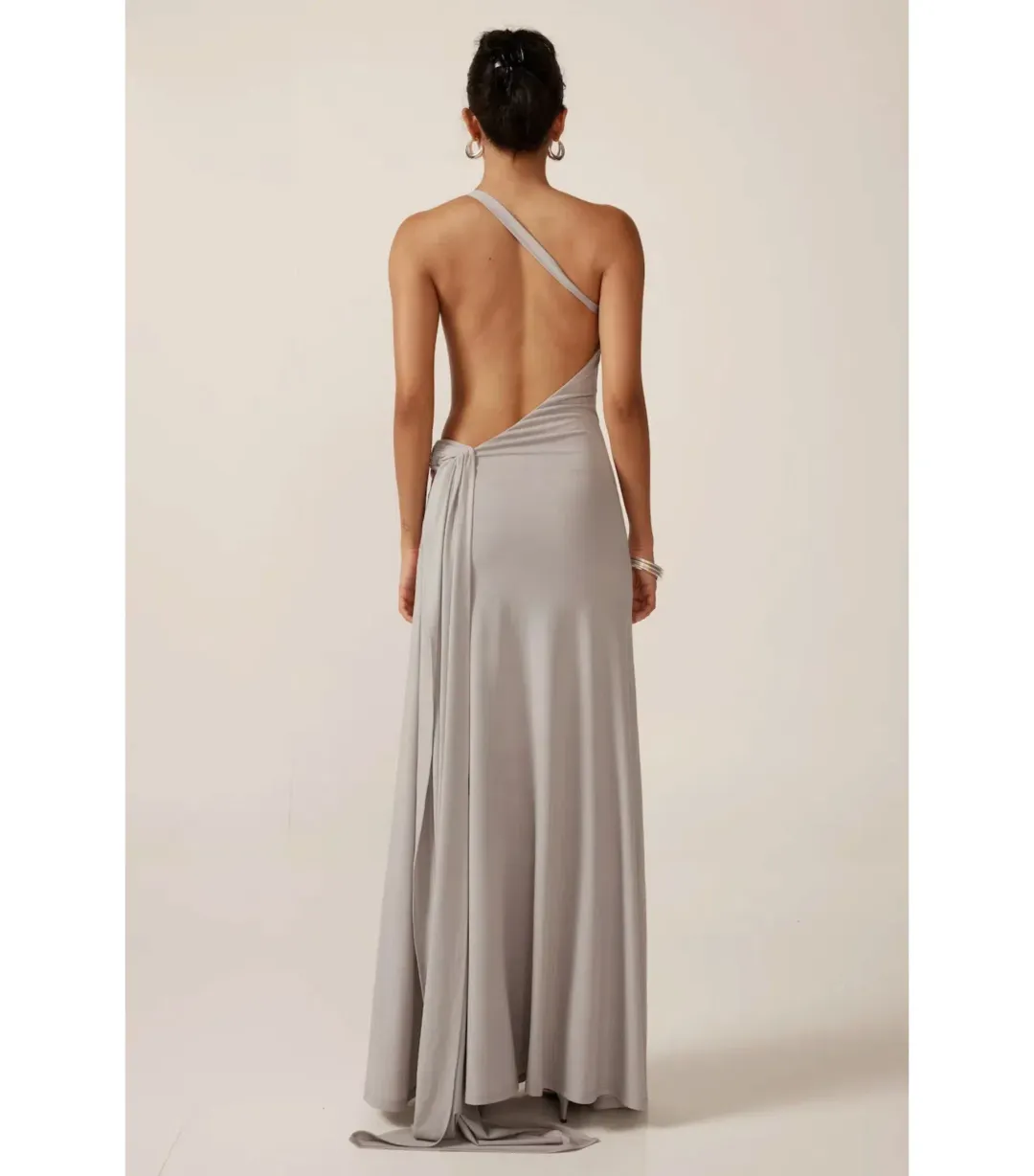 Ance Gria Gaia Gown in Silver Blue Size XS / AU 6 for rent on The Volte - main image