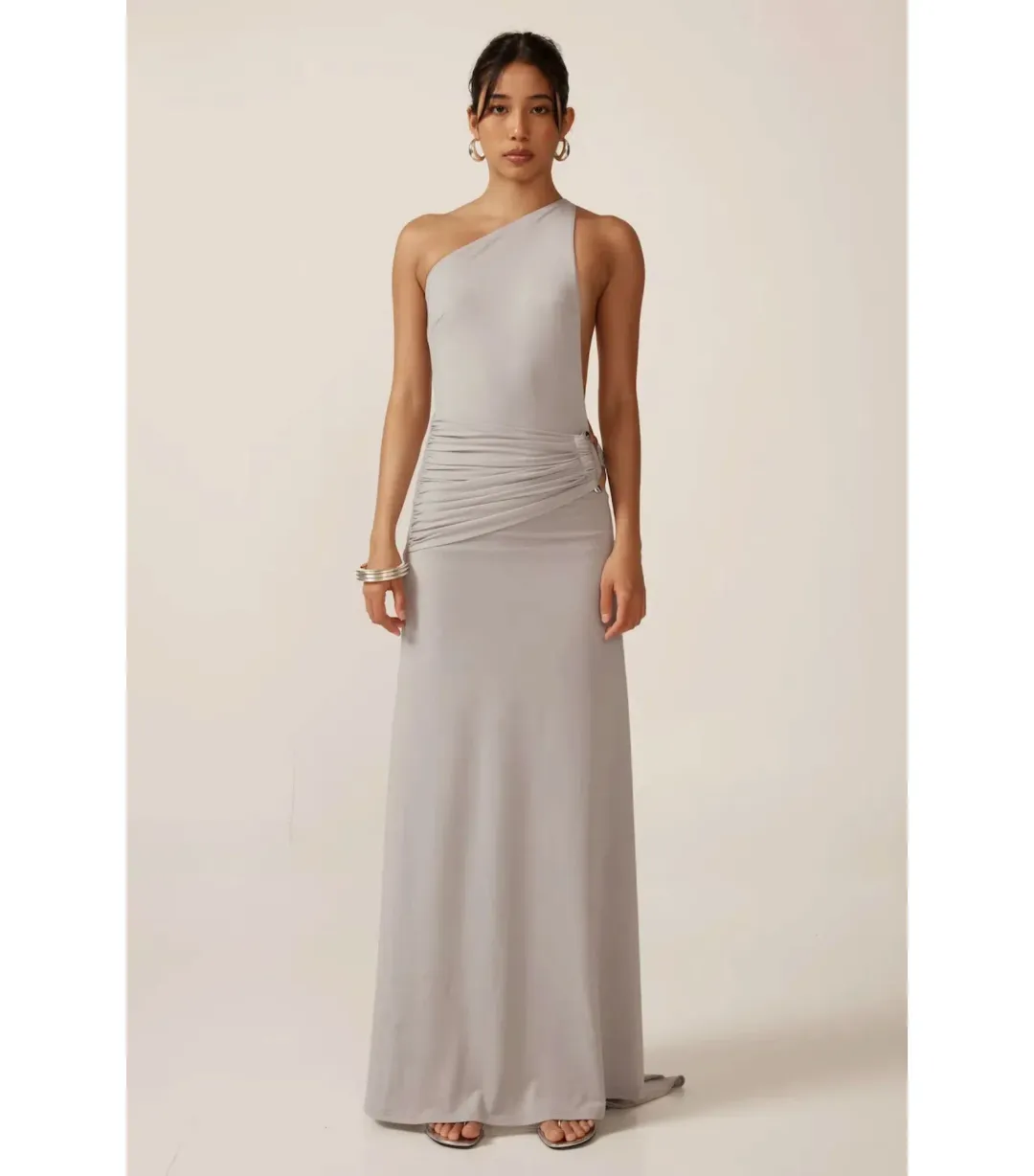 Ance Gria Gaia Gown in Silver Blue Size XS / AU 6 for rent on The Volte - main image