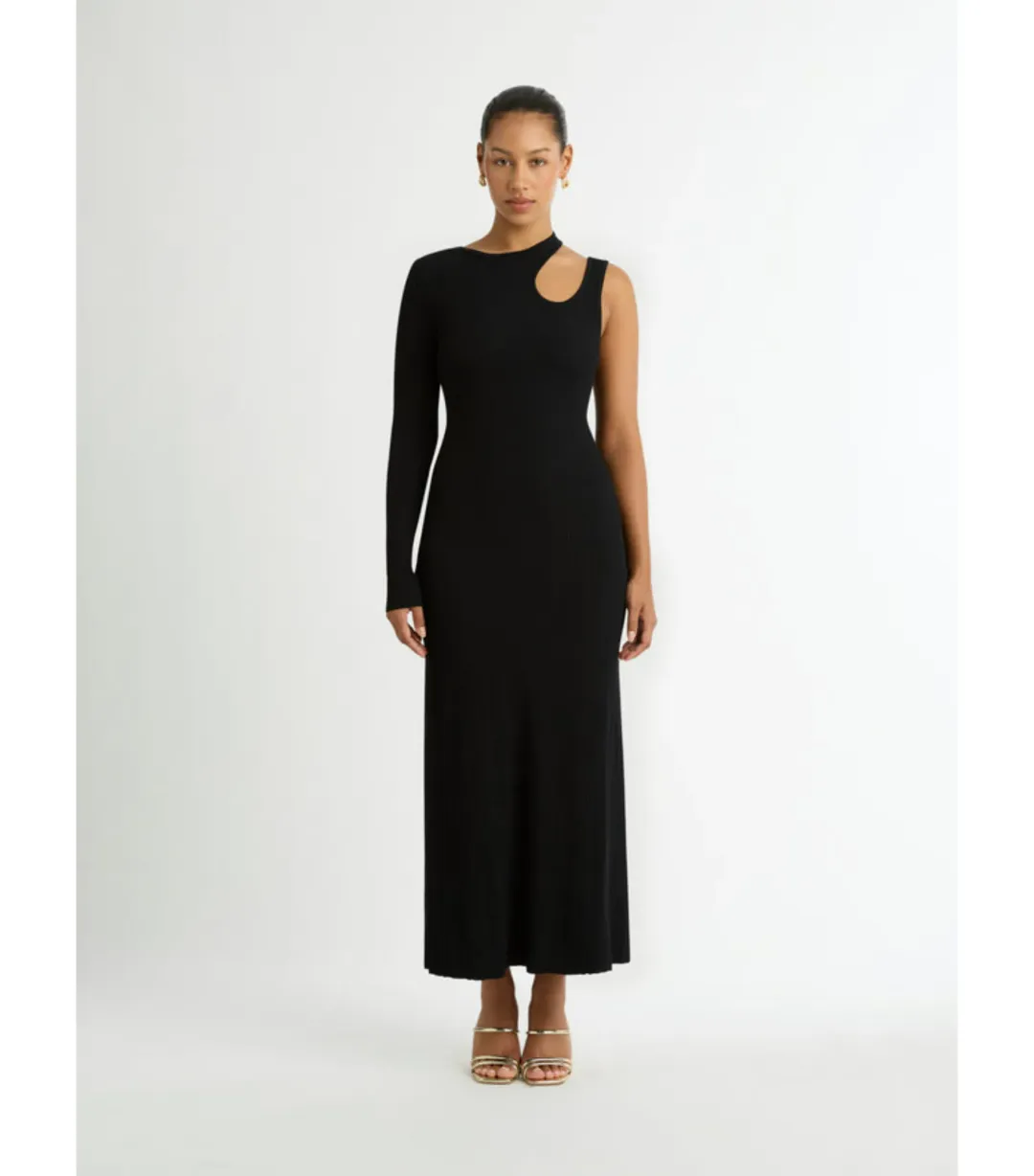 Sheike Camille Midi Dress Black Size AU 12 for rent on The Volte - main image