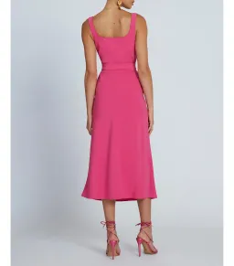 By Johnny Ora Bust Midi Dress Pink Size AU 8 for rent on The Volte - image 3