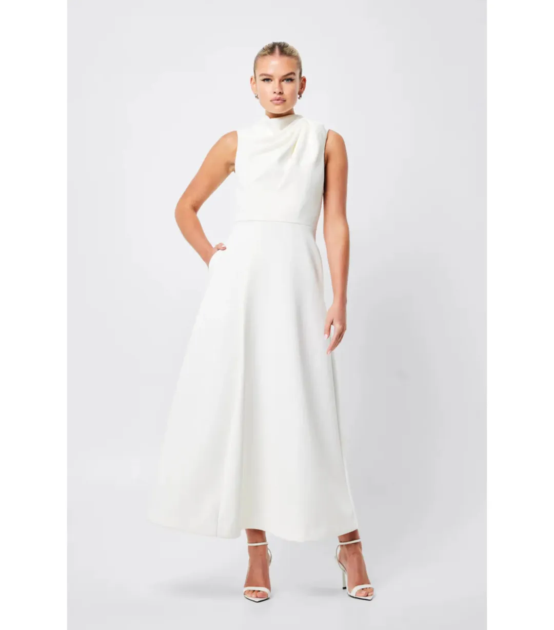 Mossman Cosmic Maxi Dress in Ivory Size AU 10 for rent on The Volte - main image