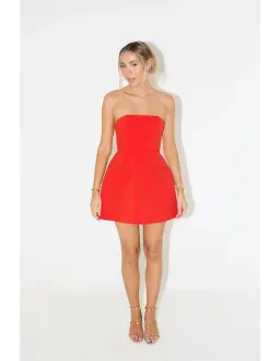 Odd Muse The Ultimate Muse Strapless Mini Dress Red Size 10 for rent on The Volte - image 1