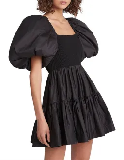 Aje Casa Puff Sleeve Mini Dress Black Size 10 for rent on The Volte - image 4