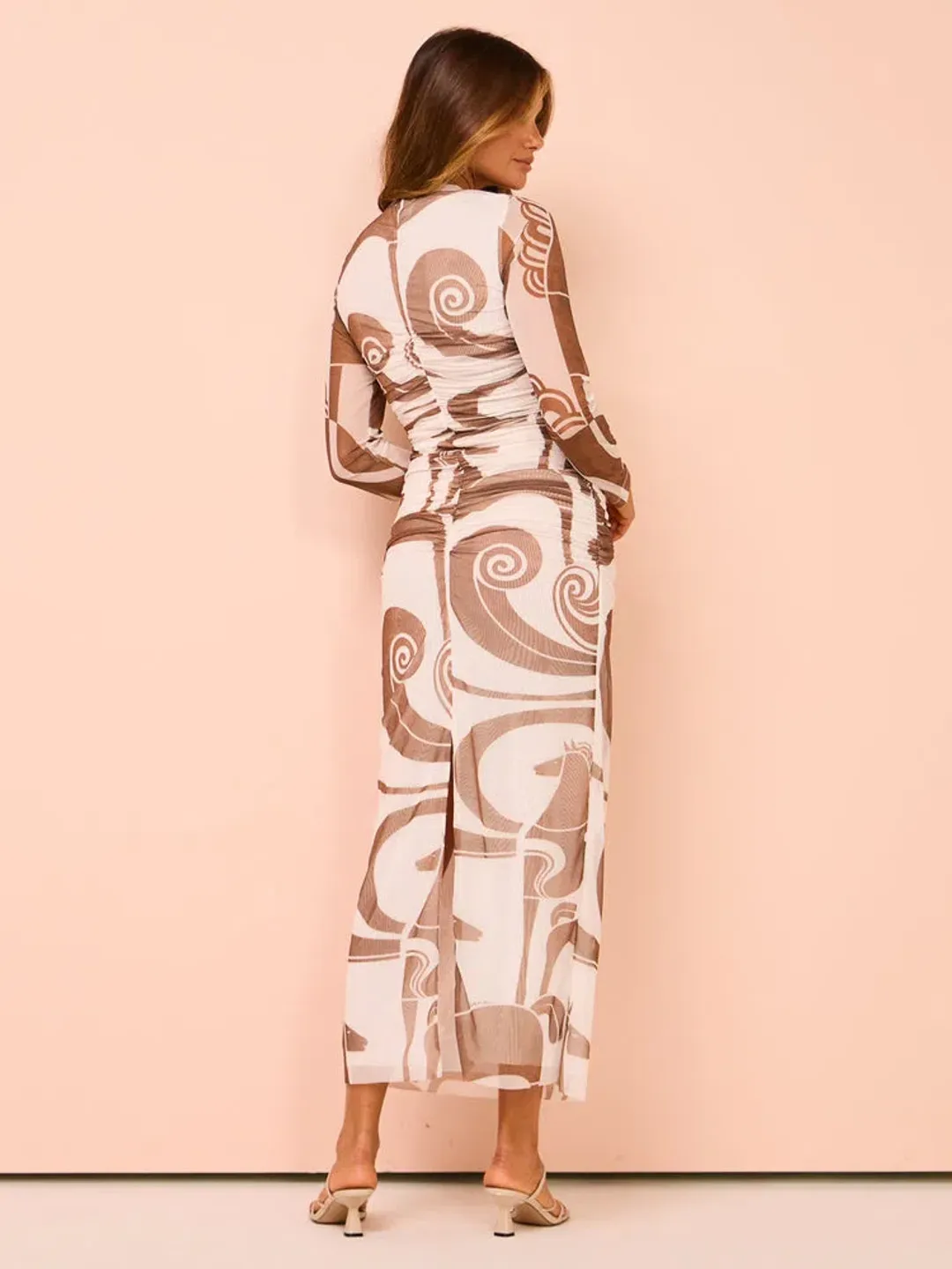 Roame Bazaar Maxi Dress in Roaming Horses Chestnut Size 2 / AU 10 for rent on The Volte - main image