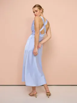 One Fell Swoop Carrie Midi Dress in Periwinkle Size 10 for rent on The Volte - image 3