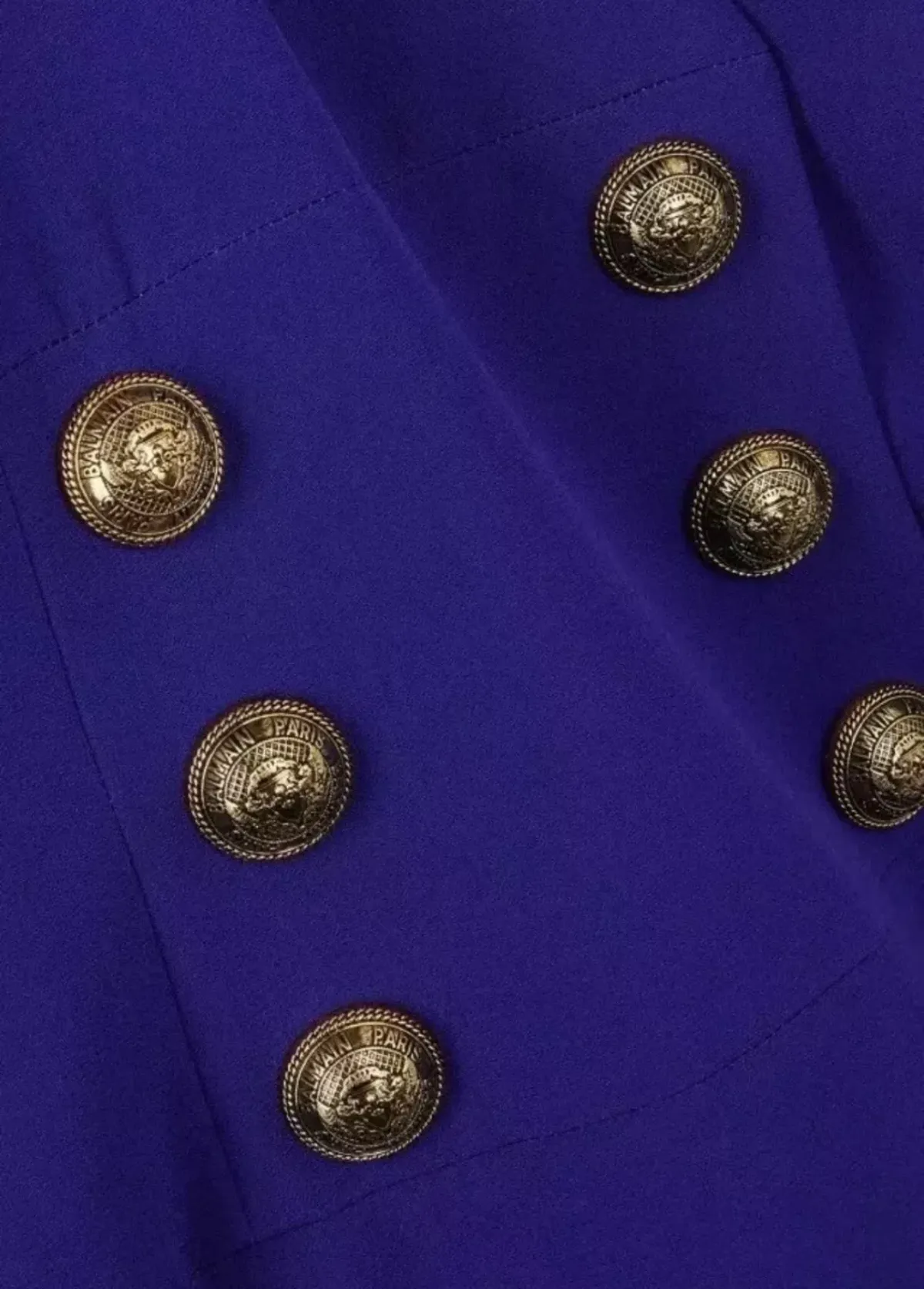 Balmain Double Breasted Midi Wrap Dress Size 12/L - Image 3