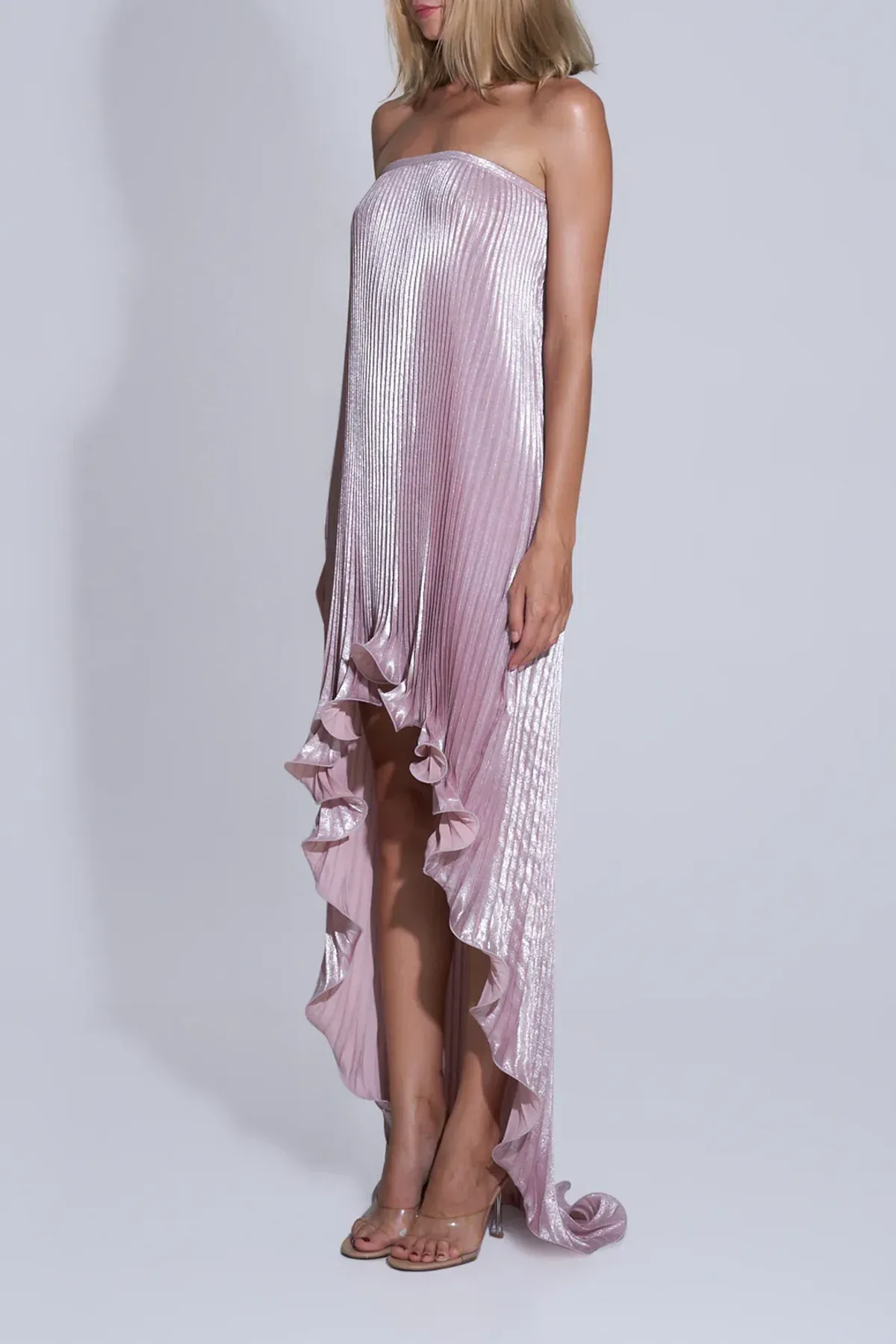 L'Idee Feminite Gown in Dusty Shimmer Size 12 - Image 4