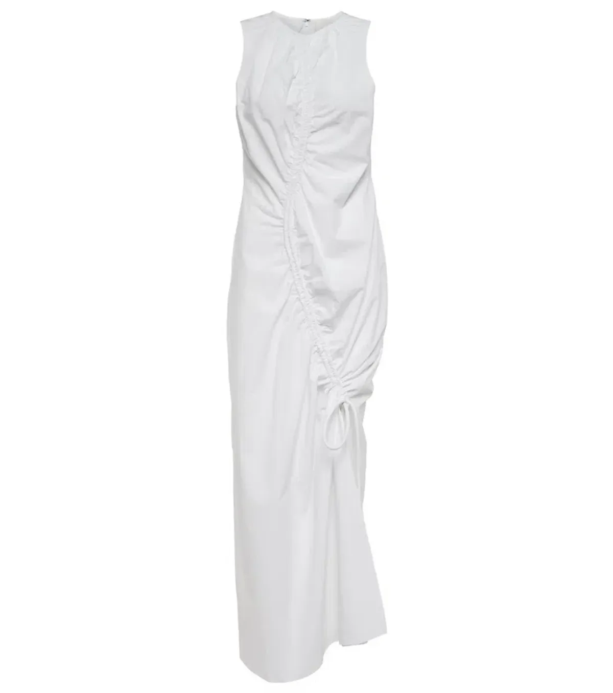 Sir The Label Ilkin Asymmetric Cotton Maxi Dress in White Size 1 / AU 8 - Image 4