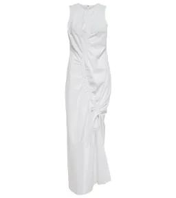 Sir The Label Ilkin Asymmetric Cotton Maxi Dress in White Size 1 / AU 8 for rent on The Volte - image 4