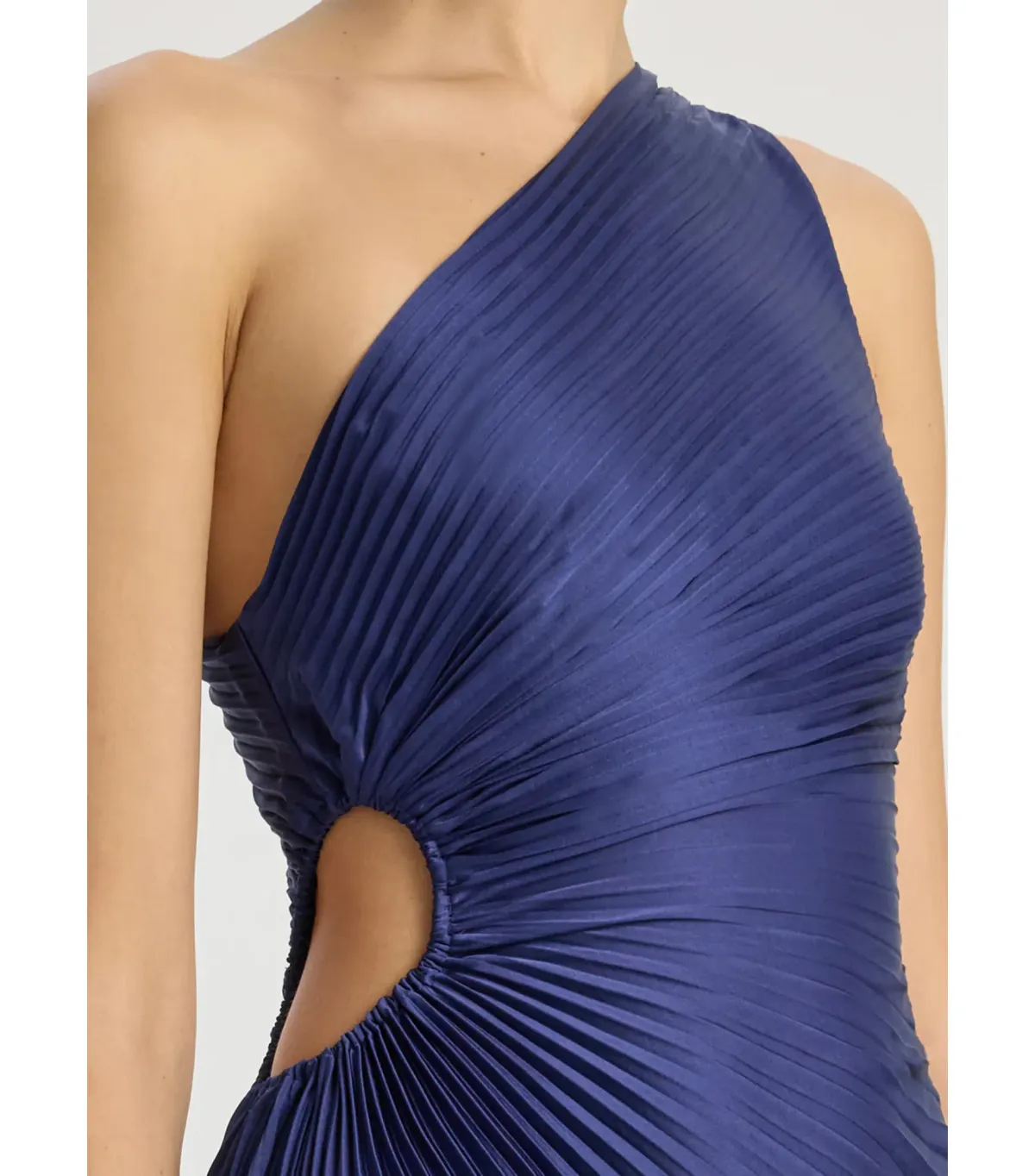 A.L.C. Delfina Satin Pleated Dress Riviera Size AU 6 - Image 2