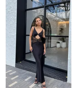 Bec & Bridge Camille Dress in Black Size AU 8 for rent on The Volte - image 1