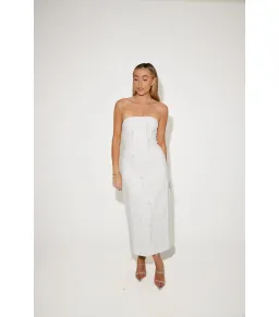 Odd Muse The Ultimate Muse Embellished Midi Dress White Size XS / AU 6 for rent on The Volte - image 1