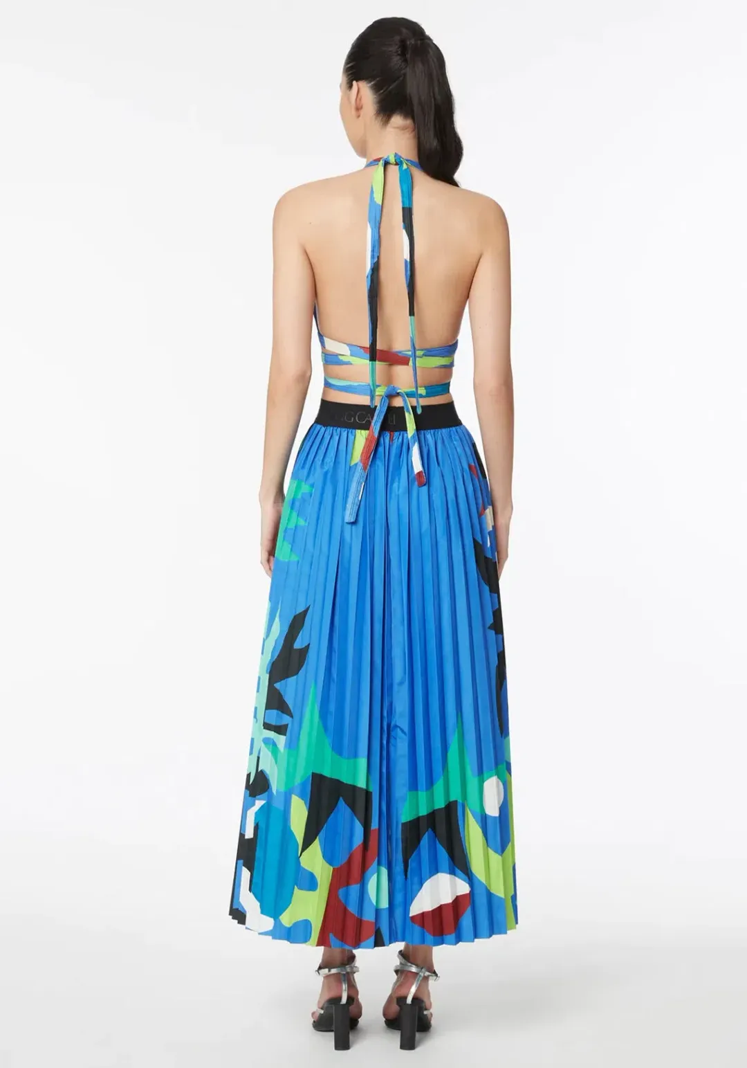 Manning Cartell Curtain of the Moon Bralette (Size XS) and Midi Skirt (Size S) Set in Multi for rent on The Volte - main image