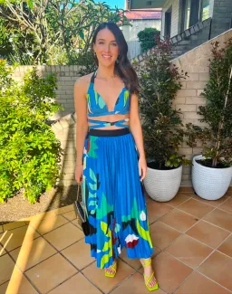 Manning Cartell Curtain of the Moon Bralette (Size XS) and Midi Skirt (Size S) Set in Multi for rent on The Volte - image 1