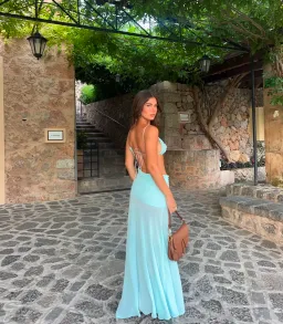 Natalie Rolt Dahlia Dress Baby Blue Size 0 / AU 6 for rent on The Volte - image 2