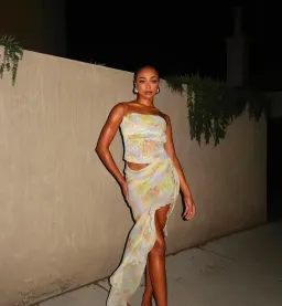 Bec & Bridge Zephy Asym Dress Blue Blossom Size XS /Au 6 for rent on The Volte - image 4