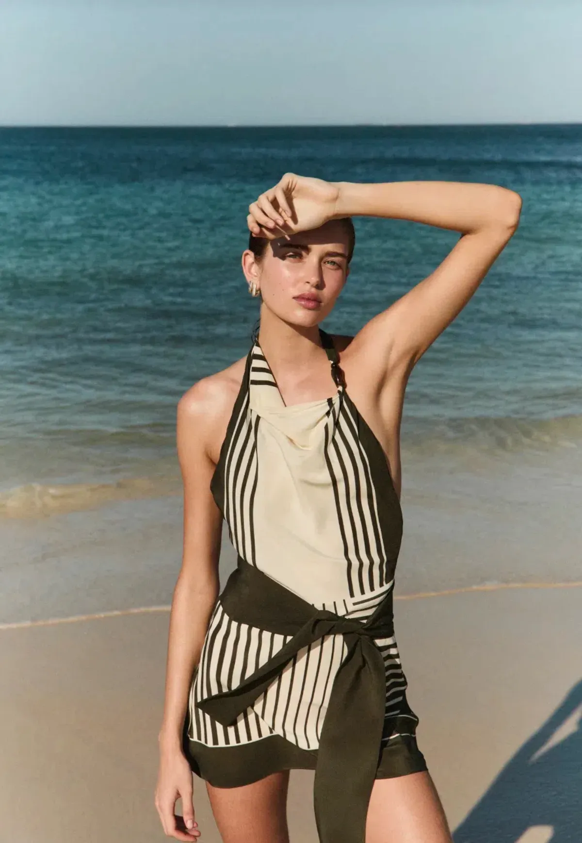 Sir the label Leilana Mini Dress in Garden Stripe Size 8 - Image 1