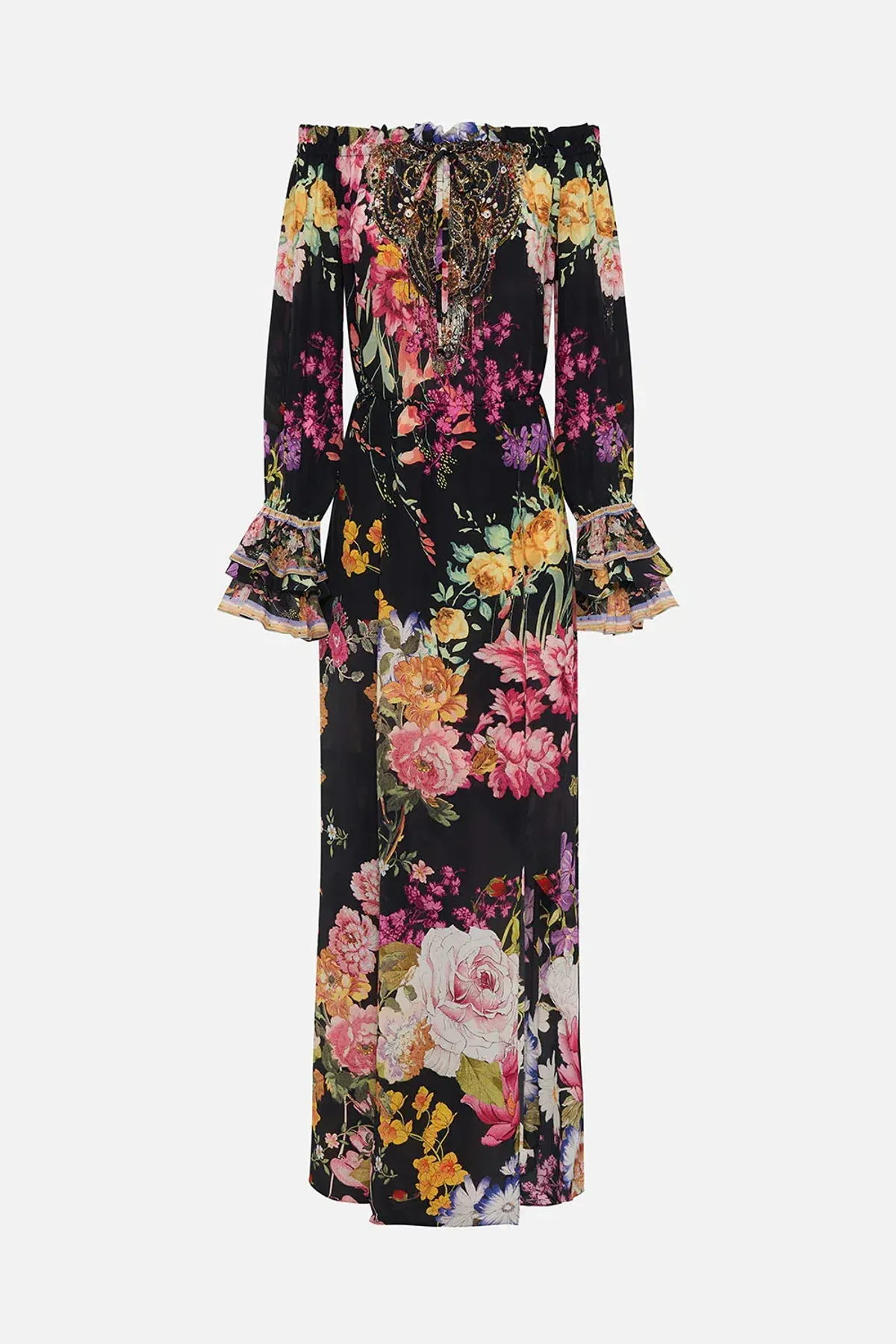 Camilla Drop Shoulder Split Maxi Dress Libertine Lady Size 16 - Image 4