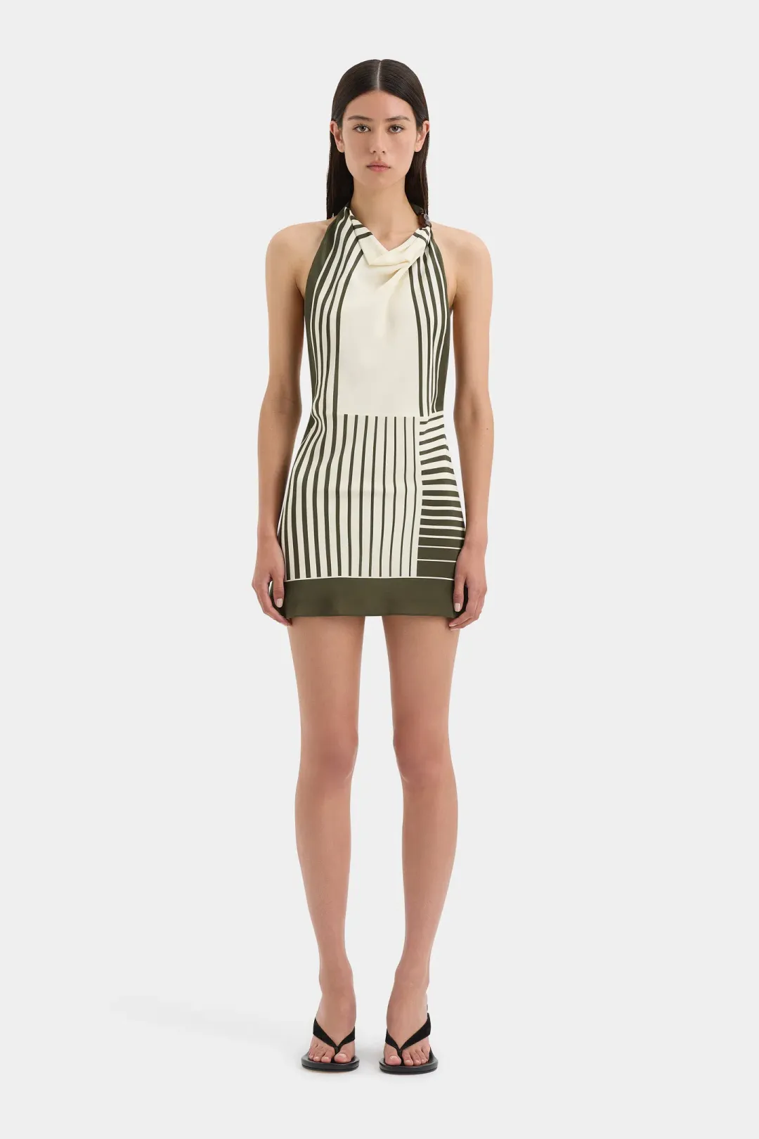 Sir the Label Leilana Mini Dress in Garden Stripe Size 0 /Au 6 for rent on The Volte - main image