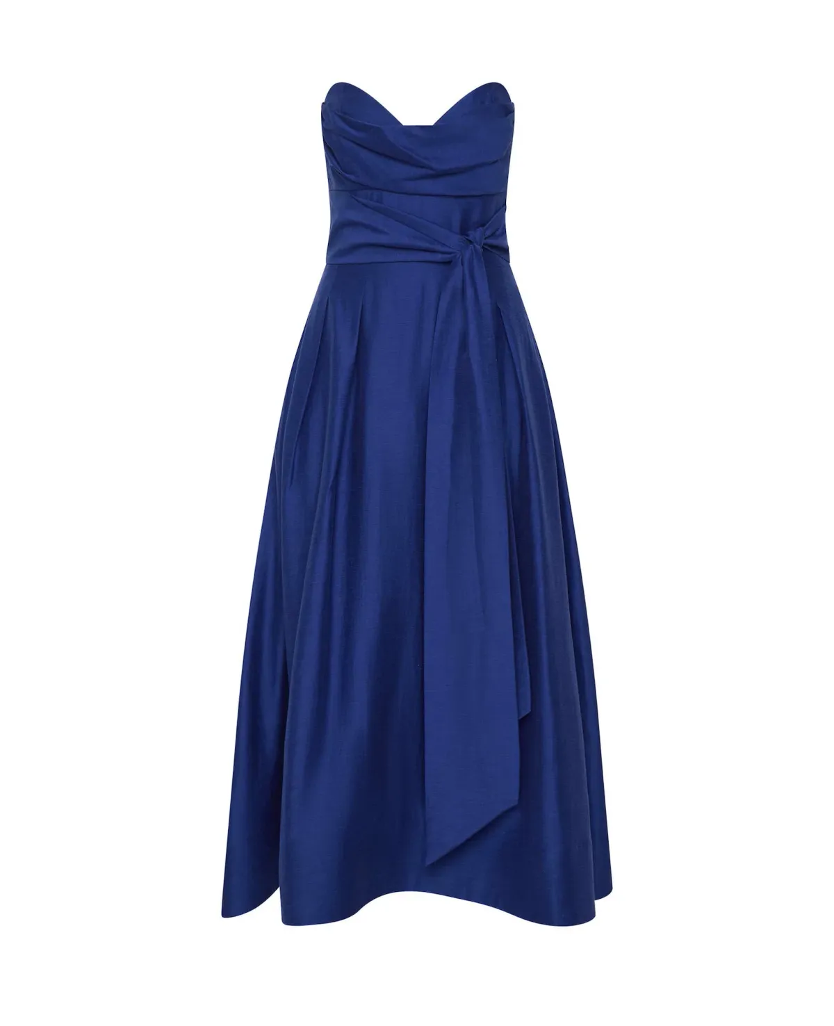 Rebecca Vallance Cera Strapless Midi Dress Blue Size 4 - Image 5