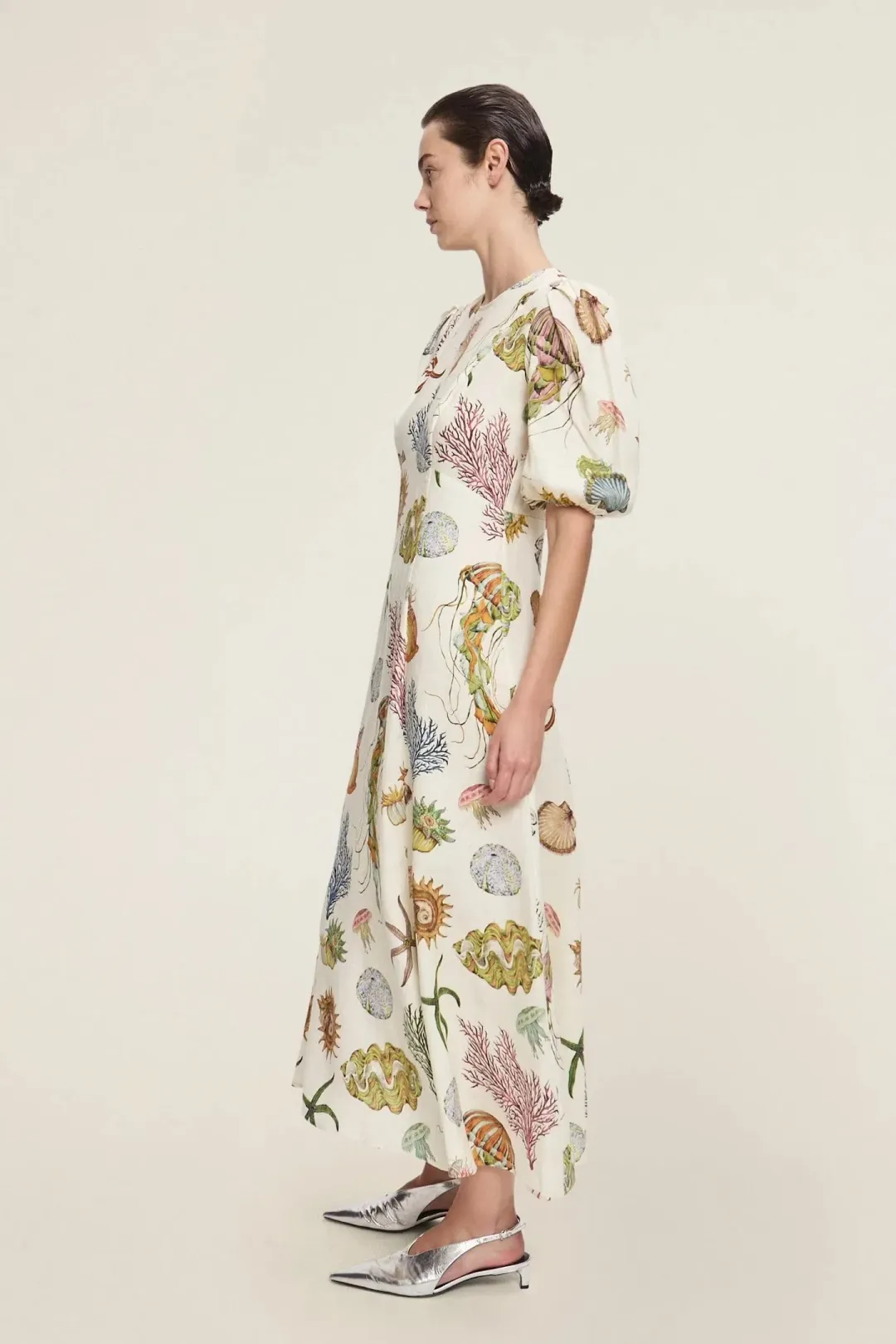 Alemais Sea Midi Dress Multicolour Size 10 for rent on The Volte - main image