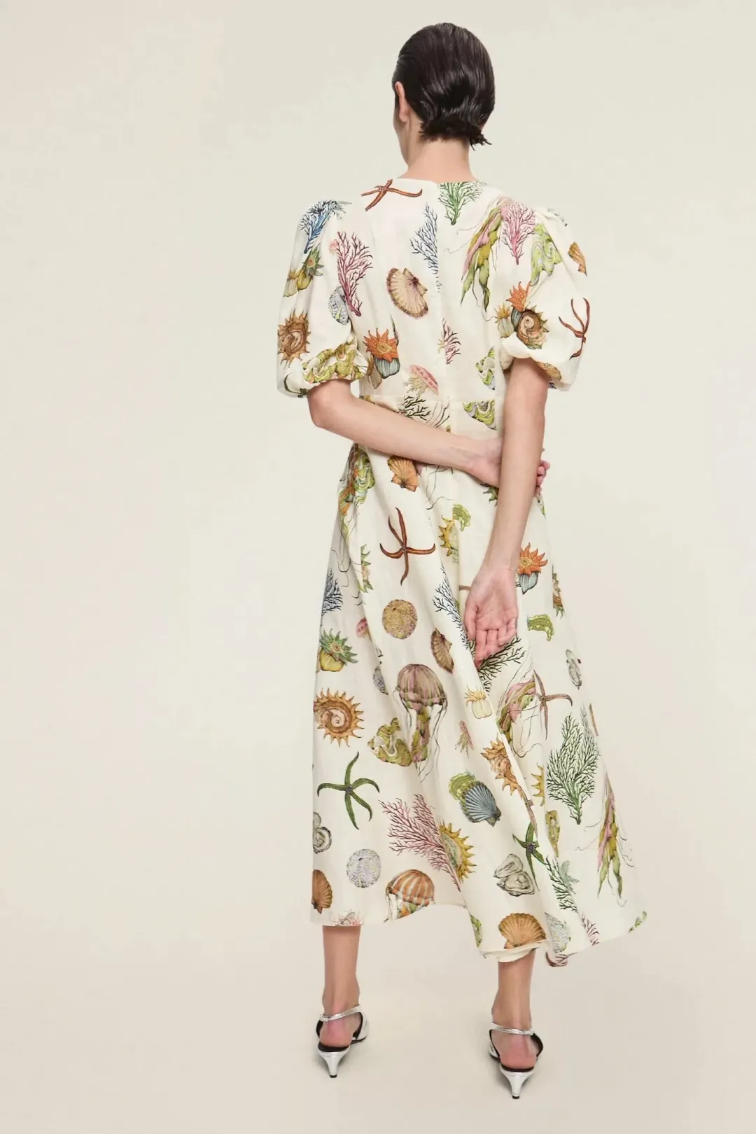 Alemais Sea Midi Dress Multicolour Size 10 for rent on The Volte - main image