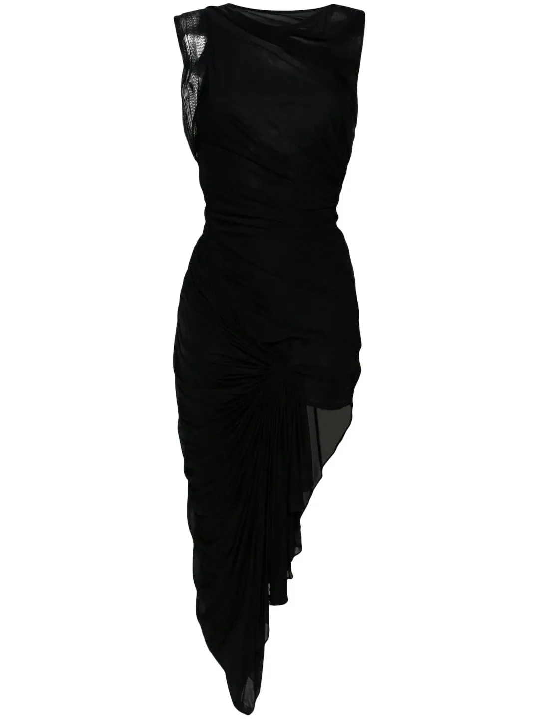Christopher Esber Galathea Asymmetrical Maxi Dress Black Size XS / AU 6 for rent on The Volte - main image