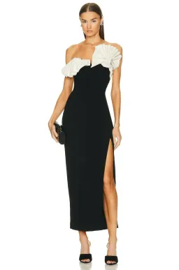 Rachel Gilbert Lavina Dress Black Size 6 for rent on The Volte - image 4