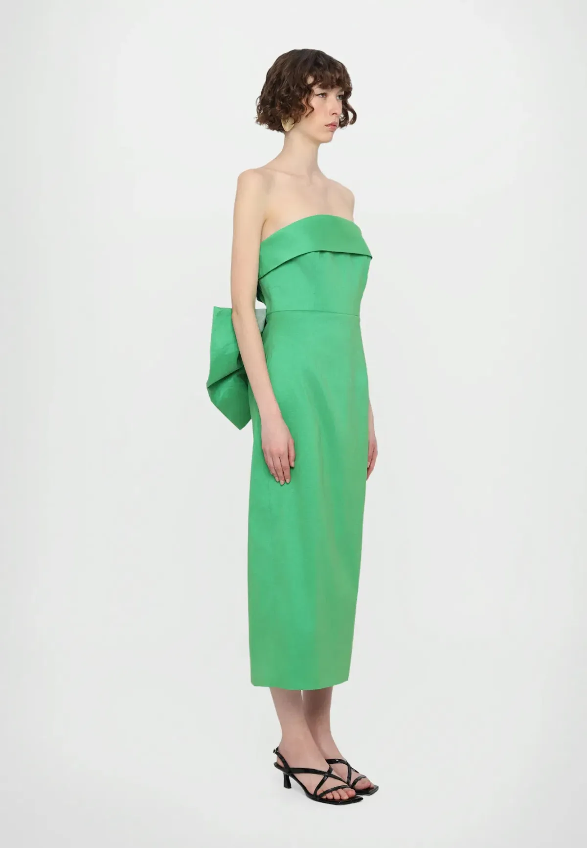 Rachel Gilbert Birdie Bow Dress in Green Size 2 / 10 AU - Image 2