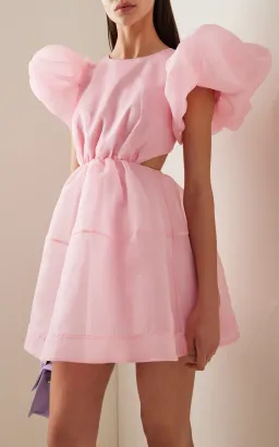 Aje Simplicity Cut Out Mini Dress Ballet Pink Size 6 for rent on The Volte - image 2