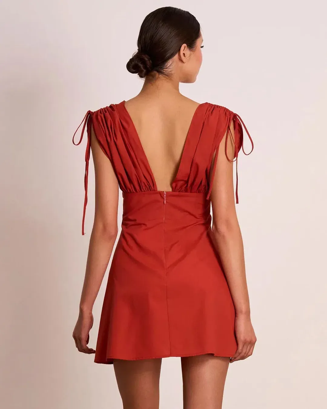 Pasduchas Heatwave Mini Dress in Tamarind Size 8 for rent on The Volte - main image