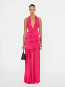 Christopher Esber Orion Gown in Magenta Size 6 for rent on The Volte - image 1