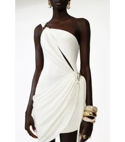 Khanums Klex Mini Dress Ivory Size AU 8 for rent on The Volte - image 2