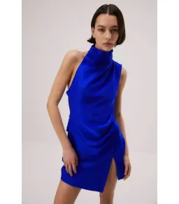 Misha Hope Mini Dress Electric Blue Size 8 for rent on The Volte - image 2