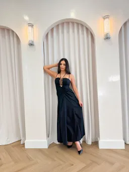 Sofia Irina Maxi Cut Out Dress Black Size M / AU 10 for rent on The Volte - image 2