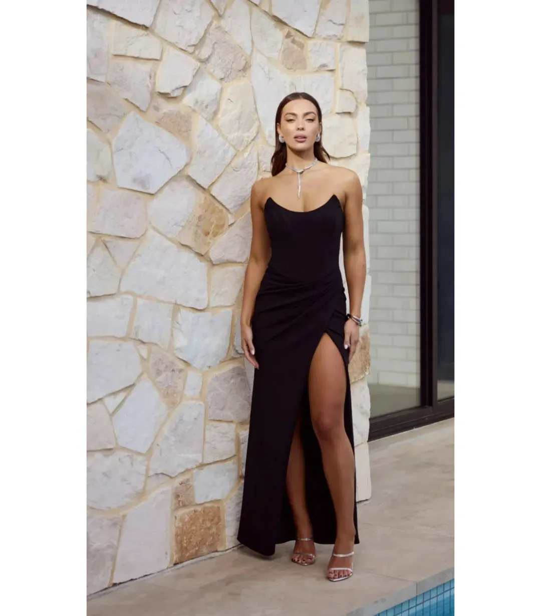 Derma Department Cartia Gown Black Size AU 8 for rent on The Volte - main image